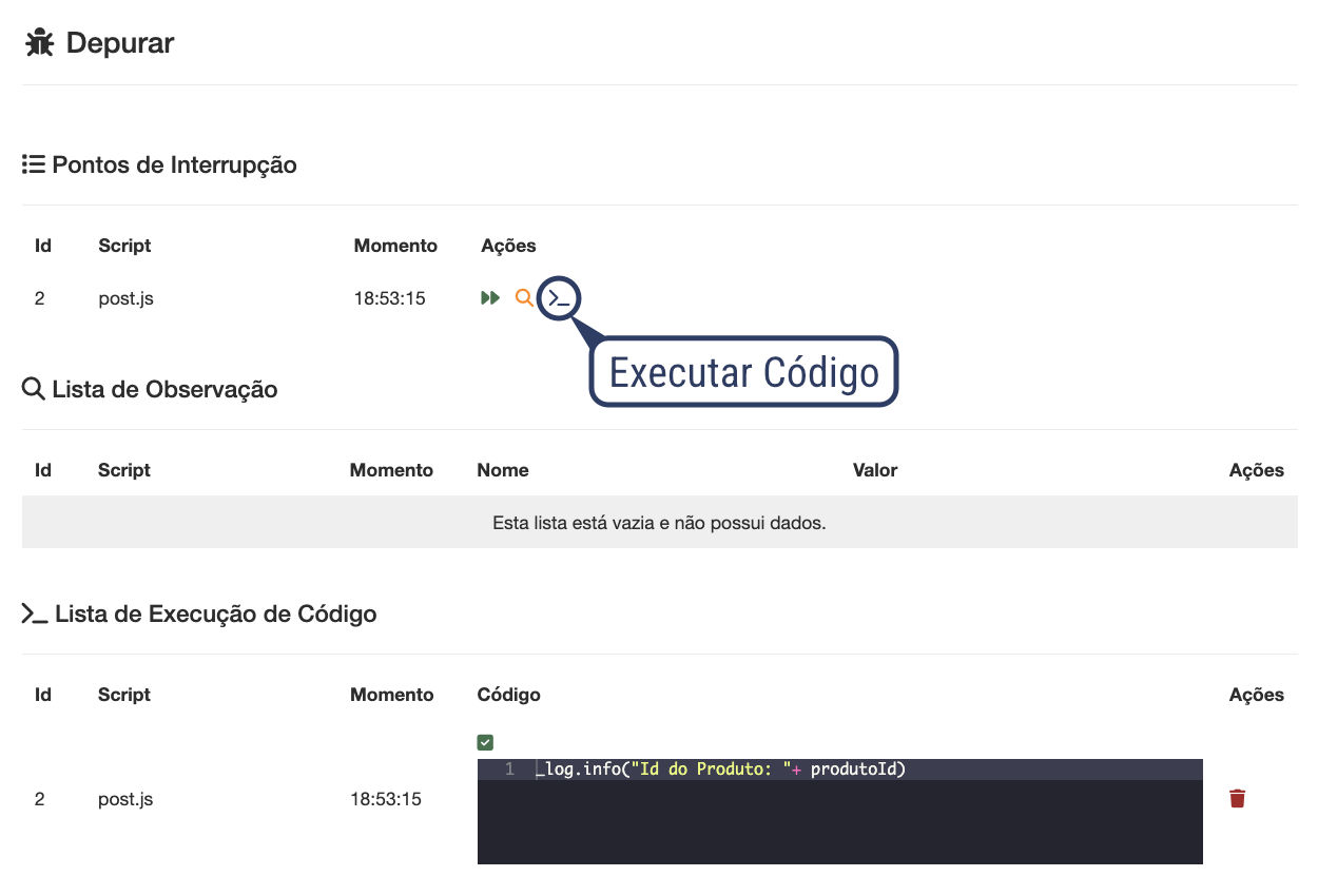 Debug - Exécuter le code